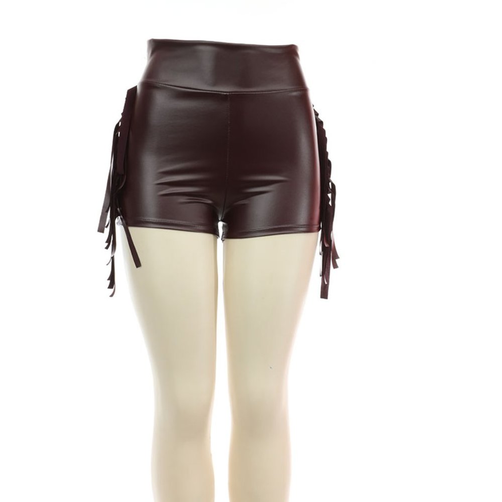 Short Pants high waist, PU Leather, CASUAL, BEAUTIFUL Short PANTS FOR WOMEN